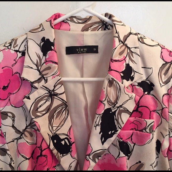 View Suits Flower Design Blazer - Picture 4 of 4